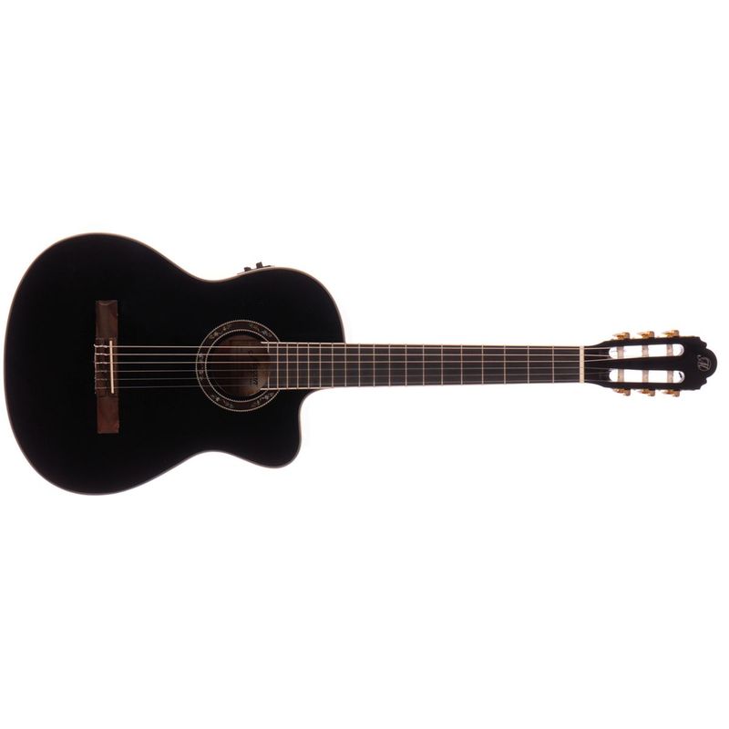 Morgan CG 10 CE BK Klassisk gitar med mic, Svart