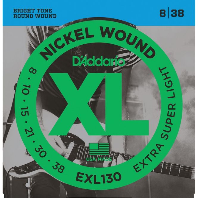 Hovedbilde D'Addario EXL130 Elgitarstrenger, 008-038
