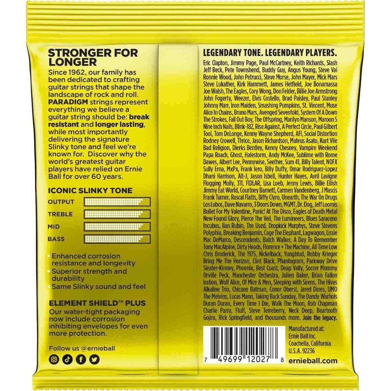 Ernie Ball 2027 Paradigm Beefy Slinky 11-54 Elgitarstrenger