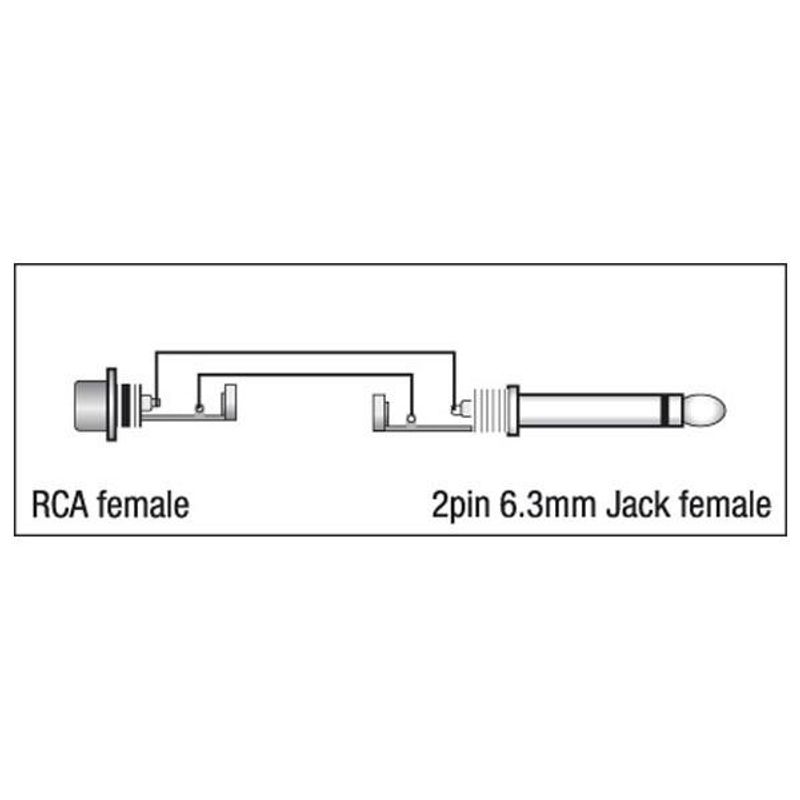 Audio Adapter - DAP XGA06 - RCA/F > Jack/M mono