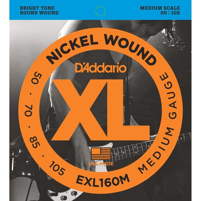 Hovedbilde D'Addario EXL160M Basstrenger