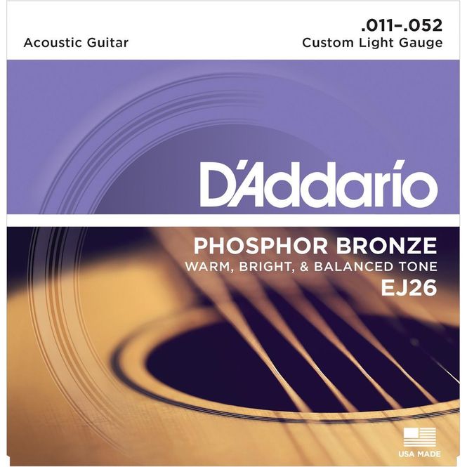 Hovedbilde D'Addario EJ26 gitar stålstrenger Phosphor Bronze