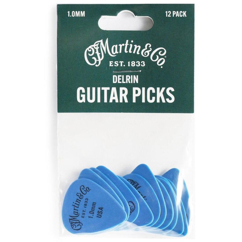 Martin Guitar Pick Delrin 1.0mm, 12-pk