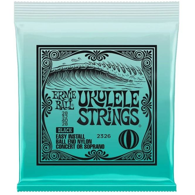 Hovedbilde Ernie Ball 2326 Ukulelestrenger, sopran/concert, svart