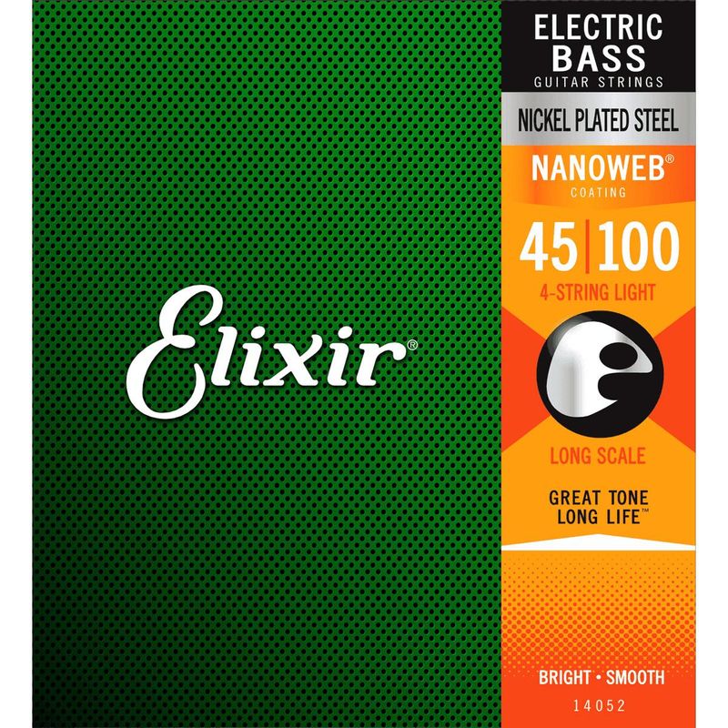 Elixir Nanoweb Elbasstrenger 14052, 4-strengs Long Scale 045-100