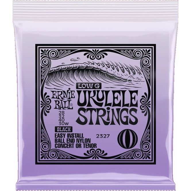 Hovedbilde Ernie Ball 2327 Ukulelestrenger, Low G, svart