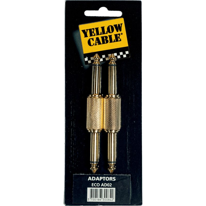 Yellow Cable AD02 - Jack hann til jack hann mono adapter, 2 stk