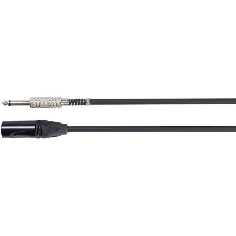 AMP PM-5/10 XLR hann til jack mono hann-kabel, 3m