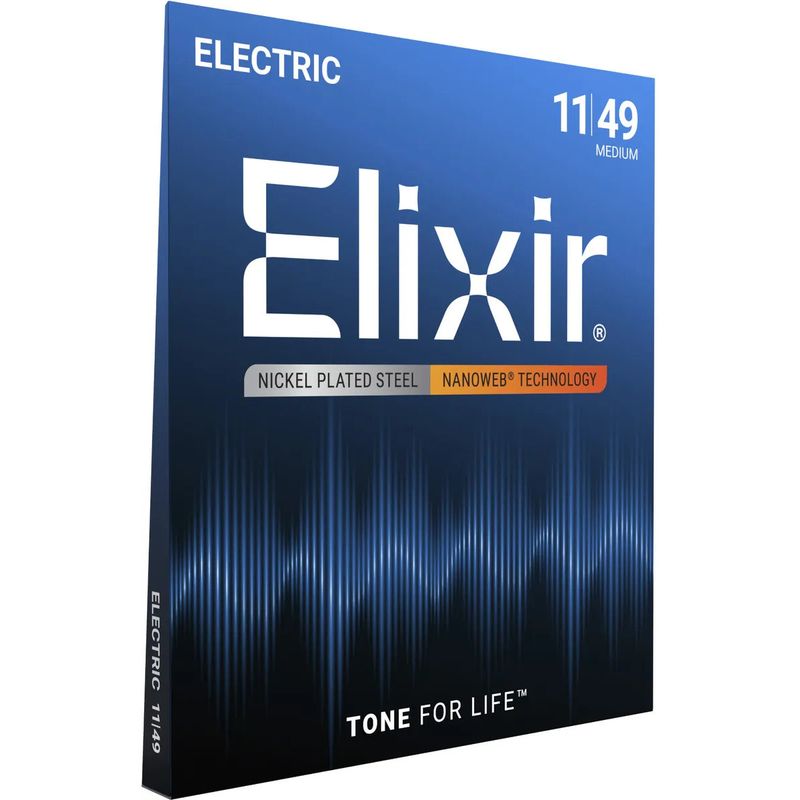 Elixir Nanoweb Elgitarstrenger 12102, Medium, 011-049