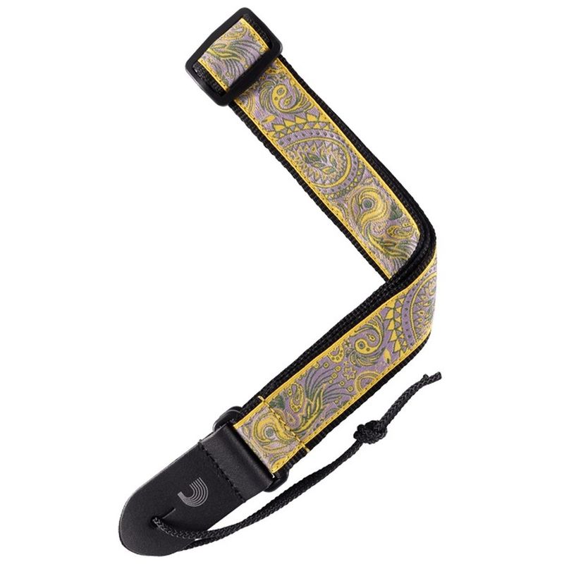 D'Addario 15UKE04 Ukulele-reim Jacquard, Paisley Gul/Lilla