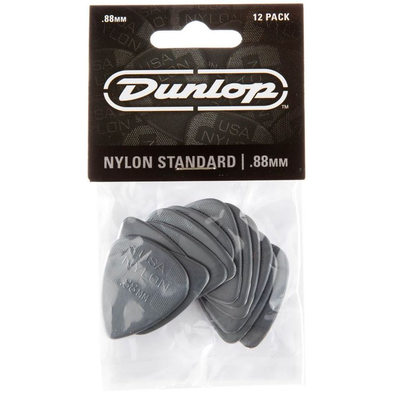 Dunlop Nylon Standard 44P.88 Plekter 0.88 12-pakning