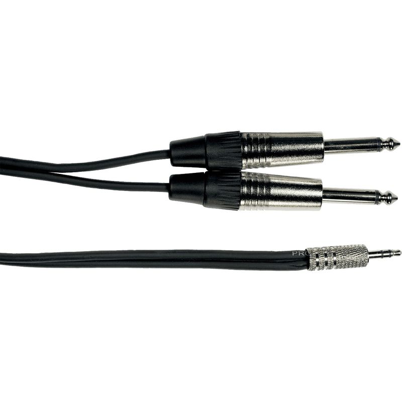 Yellow Cable K07M-3 - 2 x 1/4 jack til 3,5 mm TRS jack kabel, 3m