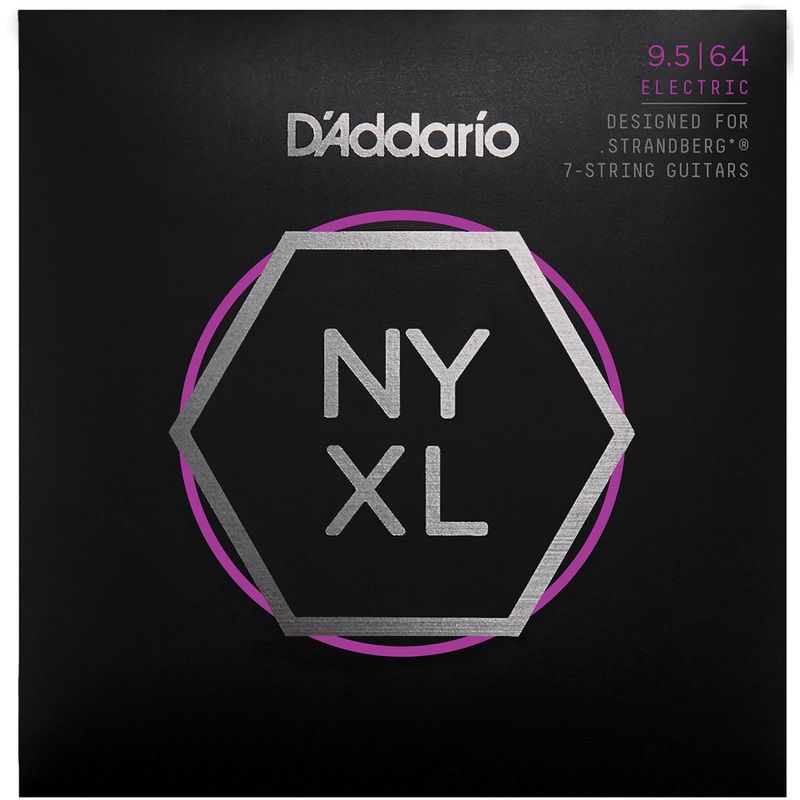 D'addario NYXL09564SB Elgitarstrenger 7-strengs 095-64