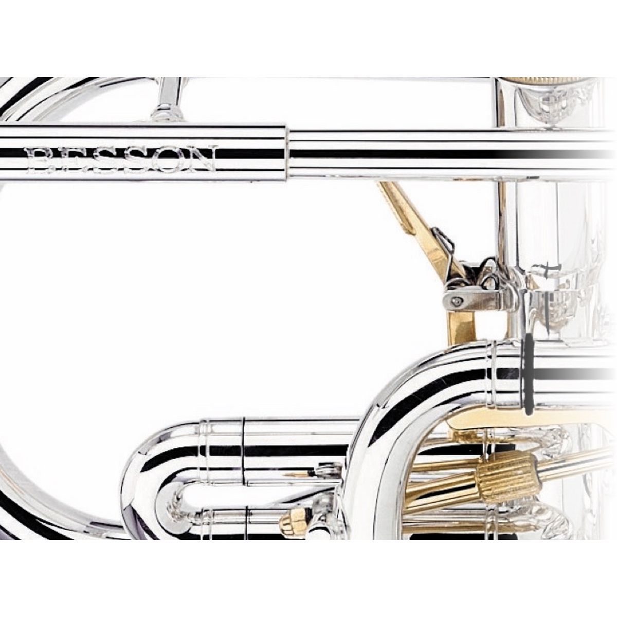 Besson BE2028-2G-0 Prestige Bb-kornett, forsølvet