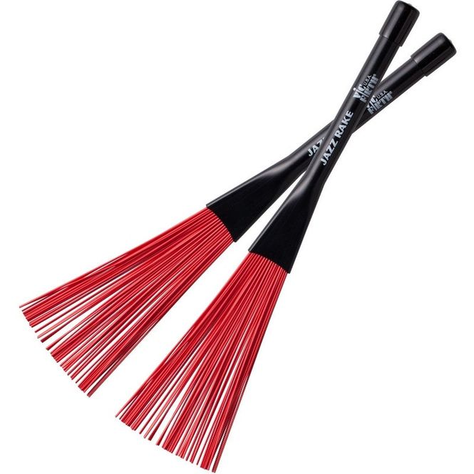 Hovedbilde Vic Firth BJR Jazz Rake Red Plastic - Røde plastvisper