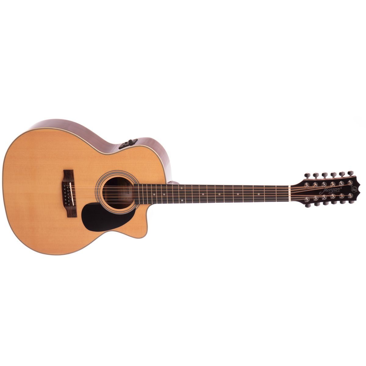 Morgan 12 W 120 SCE GA N, 12-strengs gitar Grand Auditorium, Natur
