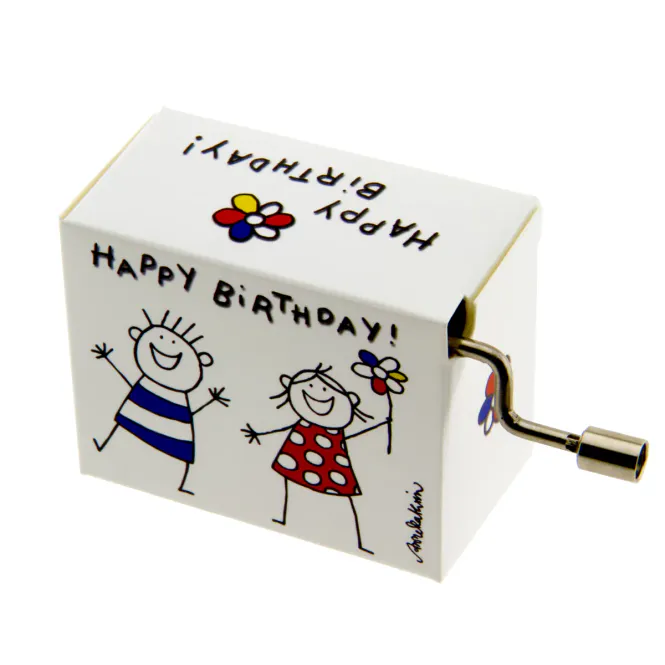 Hovedbilde Spilledåse Happy Birthday to You - Barnetegninger