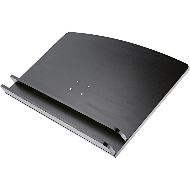 K&M 12335 Dirigentpult-plate med hylle, Svart