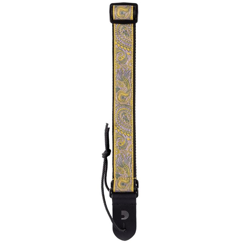 D'Addario 15UKE04 Ukulele-reim Jacquard, Paisley Gul/Lilla