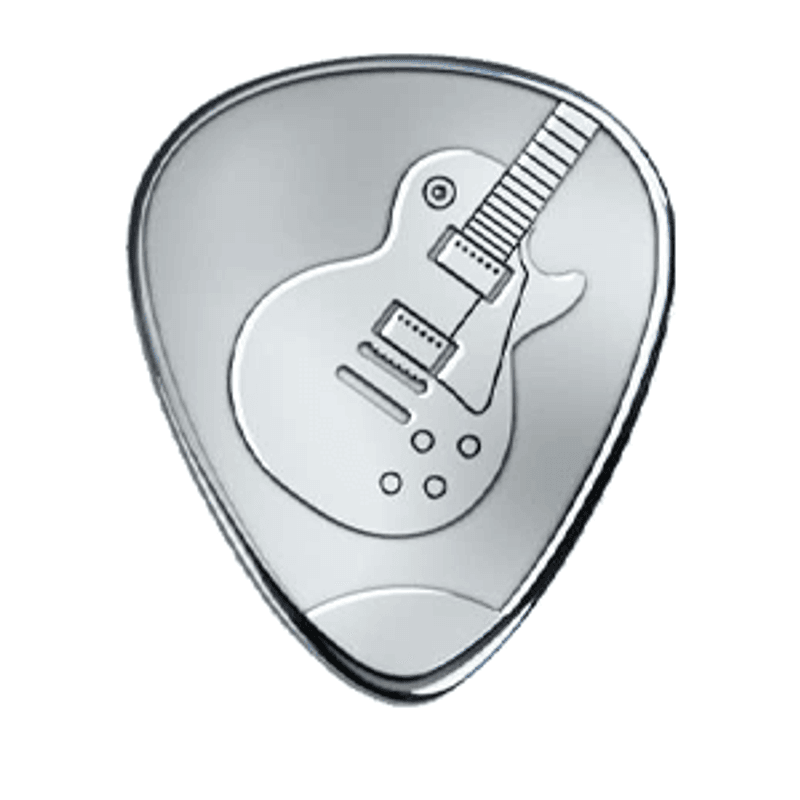 Sølvplekter gitar Les Paul