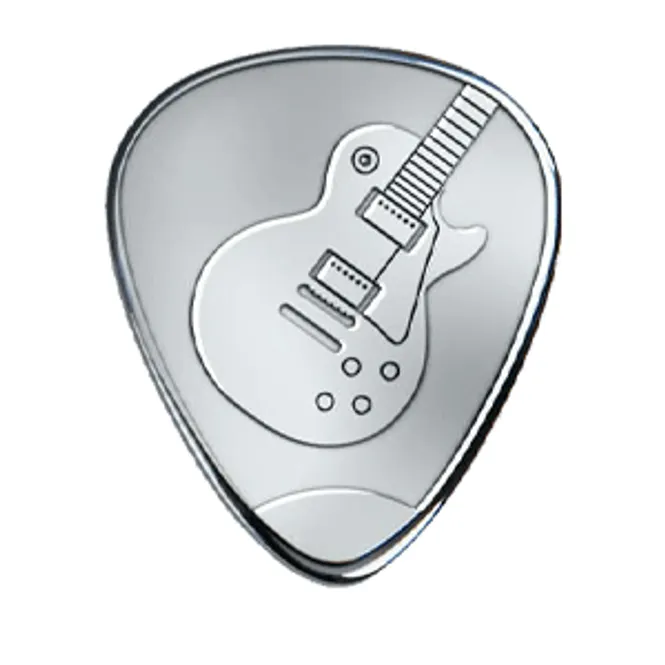 Hovedbilde Sølvplekter gitar Les Paul