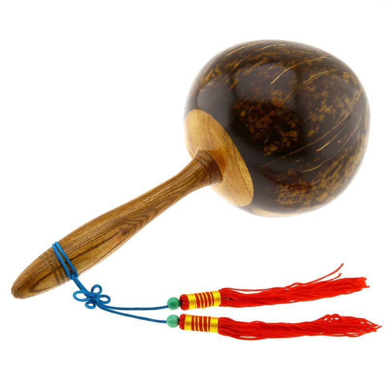 Maracas av kokosnøtt stor 26 cm MAR-7