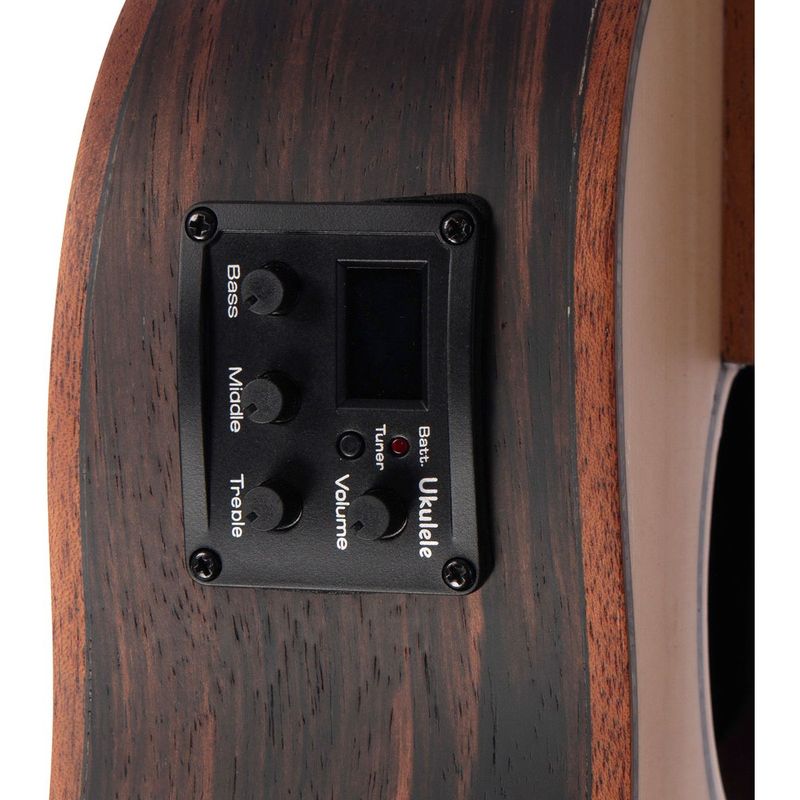 Morgan UK Bass E AR Ukulelebass med preamp, inkl. bag