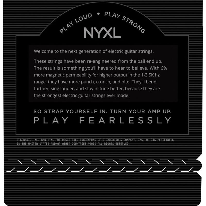 D'addario NYXL1260 Elgitarstrenger C-tuning 12-60