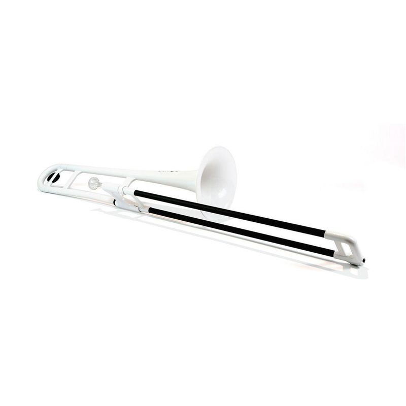 pBone Trombone av plast, hvit