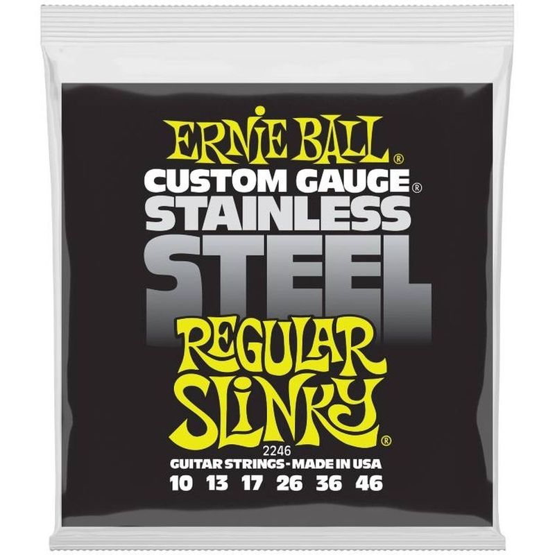 Ernie Ball 2246 Stainless Steel Regular Slinky 10-46 elgitarstr.