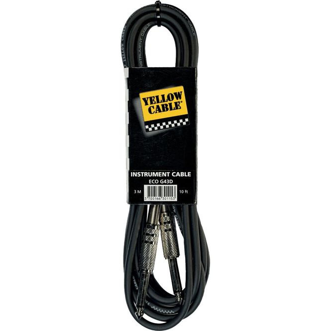 Hovedbilde Yellow Cable G43D - 1/4 jack gitarkabel, 3m