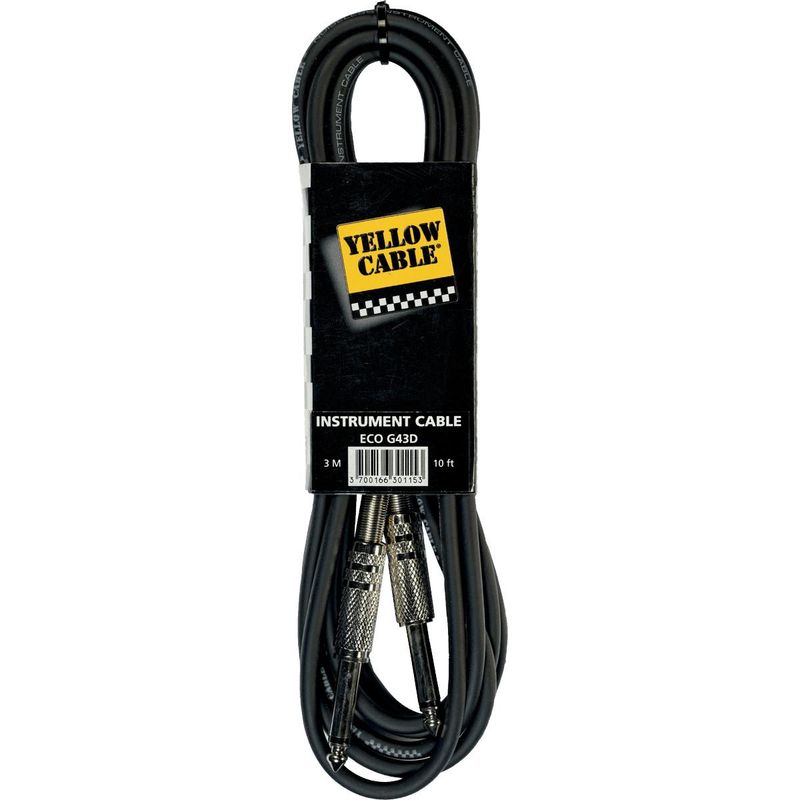 Yellow Cable G43D - 1/4 jack gitarkabel, 3m