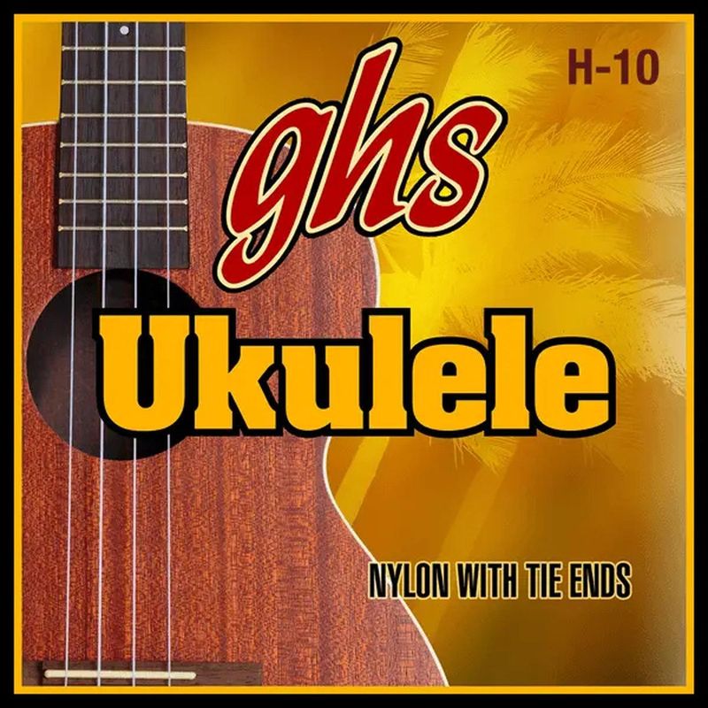 GHS H-10 Strengesett for sopran-/concert-ukulele, black nylon