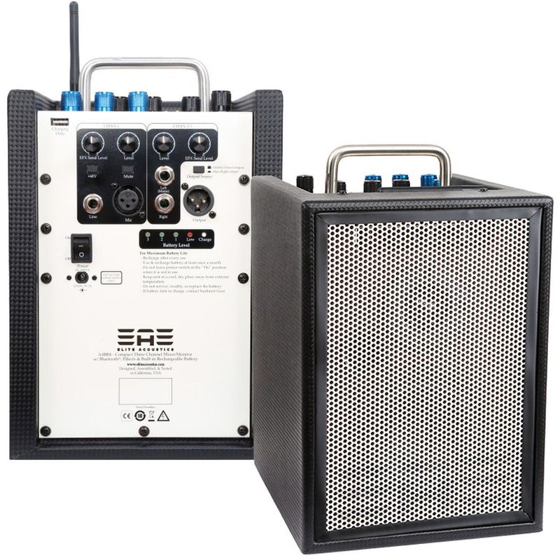 Elite Acoustics A1-4-CFB Mini-PA, 3-kanals mikser, batteri, Bluetooth