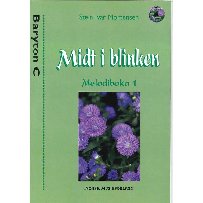 Hovedbilde Midt i blinken Melodiboka 1 Baryton C (F-nøkkel)
