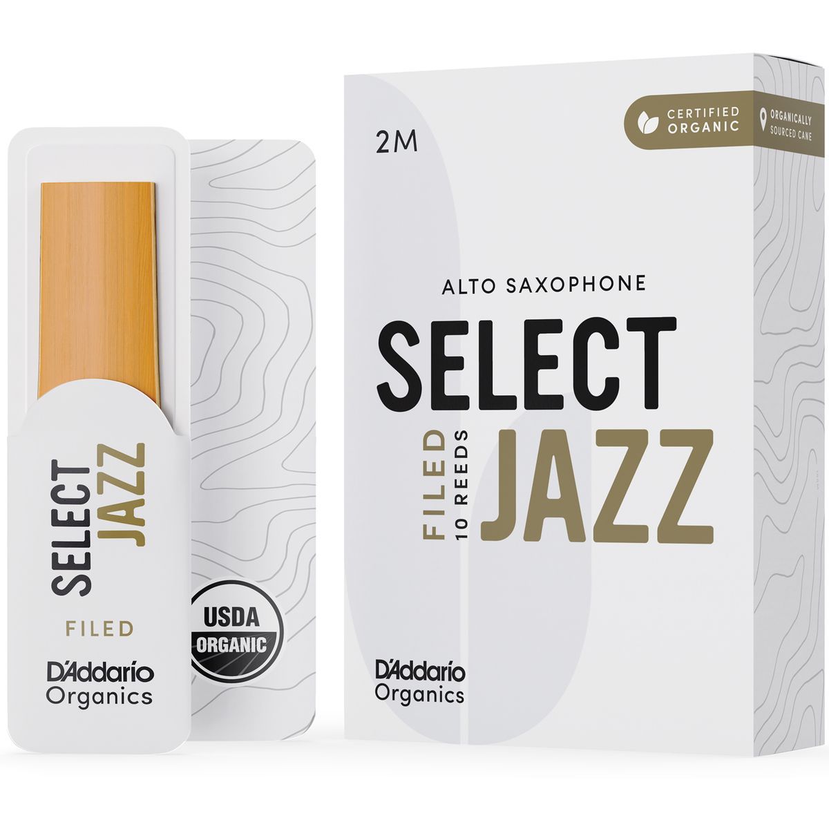 D'Addario Select Jazz Filed ORSF10ASX2M flis altsax 2M 10 stk