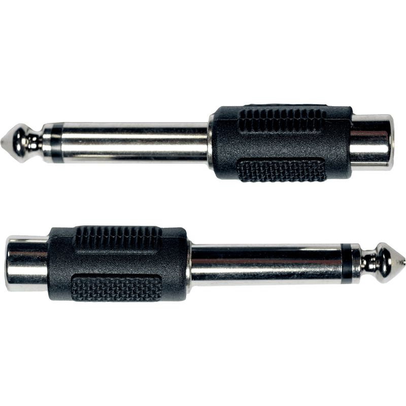Yellow Cable AD03 - 1/4 jack til RCA/F adapter, 2 stk